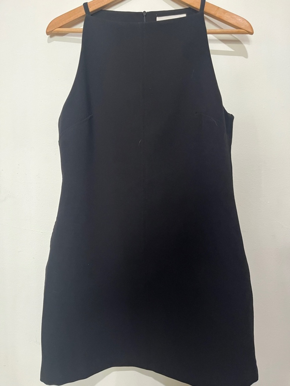 Zara Black High-Neck Mini Dress